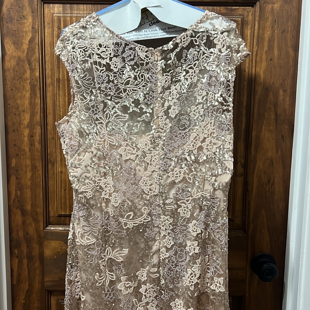 Alex Evening Gown Sequence And Lace - image 3